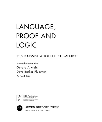 Language, proof, and logic