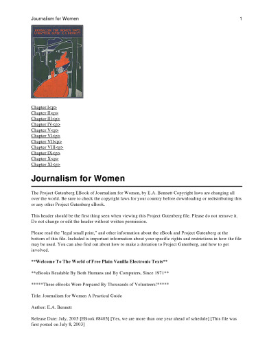 Journalism For Women