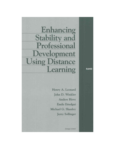 Enhancing Stability and Professional Development Using Distance Learning