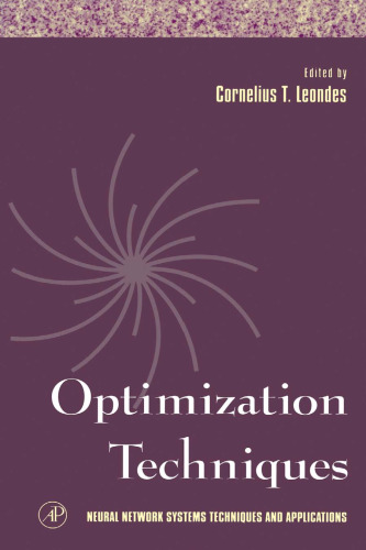 Optimization Techniques (Neural Network Systems Techniques and Applications)