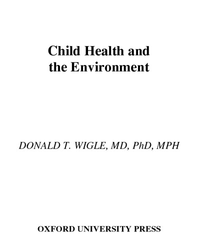 Child Health and the Environment (Medicine)