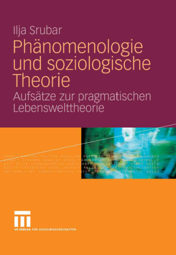 Phanomenologie und soziologische Theorie