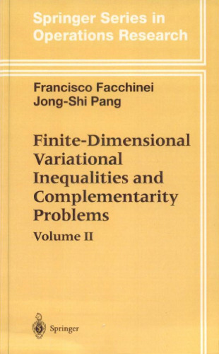 Finite-Dimensional Variational Inequalities and Complementarity Problems II