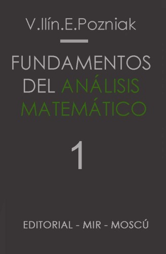 Fundamentos del Analisis Matematico, I