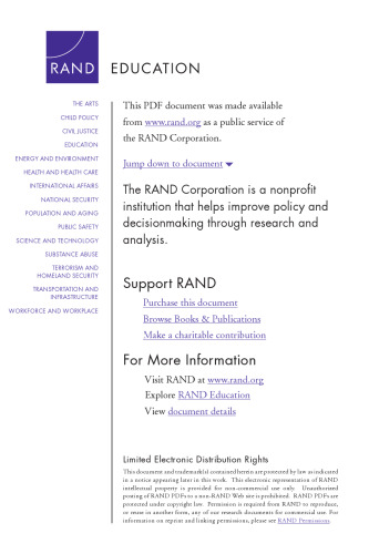 Toward a Culture of Consequences: Performance-Based Accountability Systems for Public Services