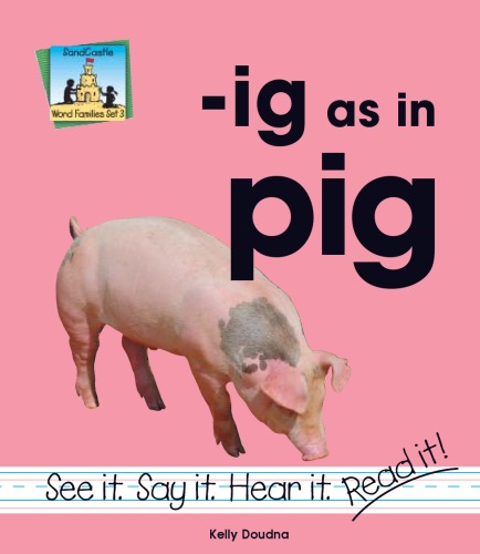 Ig As in Pig (Word Families Set 3)