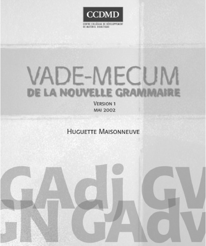 VADE-MECUM de la nouvelle grammaire