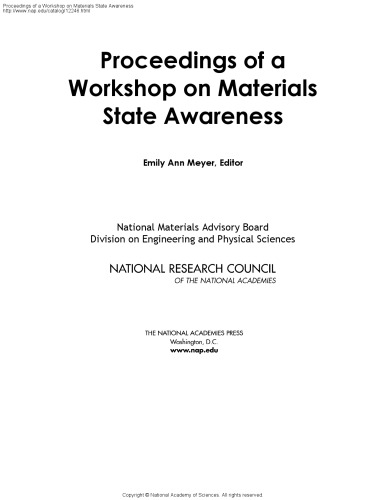 Proceedings of a Workshop on Materials State Awareness