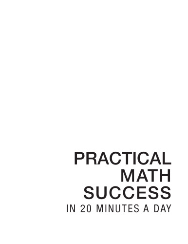 Practical Math Success in 20 Minutes a Day