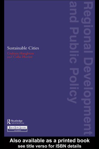 Sustainable Cities (Regional Development and Public Policy Series)