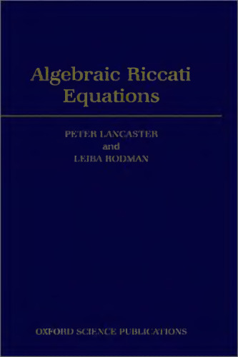 Algebraic Riccati Equations