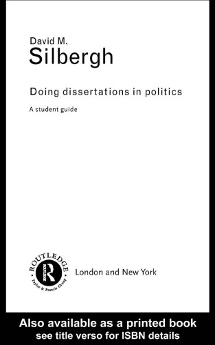 Doing Dissertations in Politics: A Student Guide