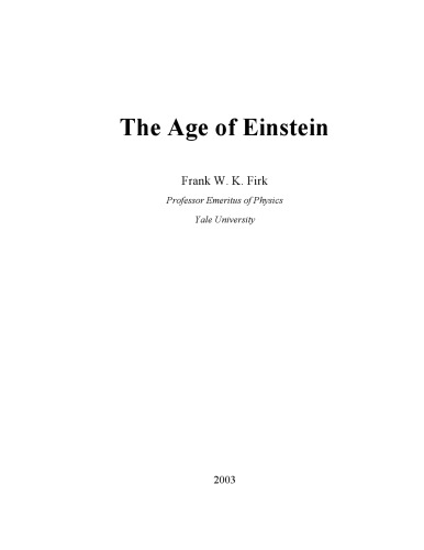 The Age of Einstein