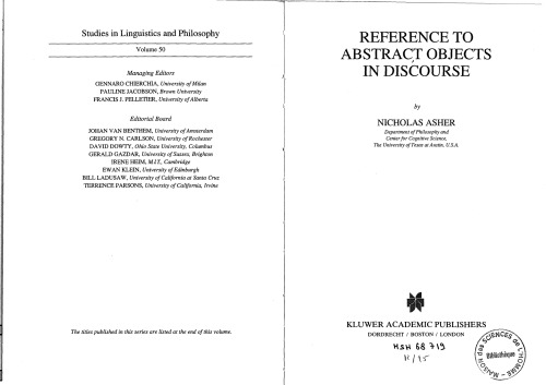 Reference to Abstract Objects in Discourse