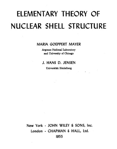 Elementary Theory of Nuclear Shell Structure