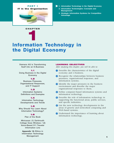 Information Technology for Management: Transforming Organizations in the Digital Economy (4th edition)