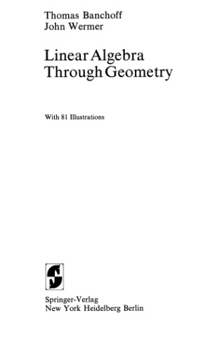 Linear Algebra Through Geometry