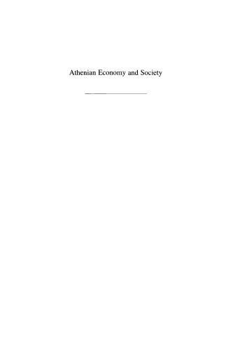 Athenian Economy and Society: A Banking Perspective