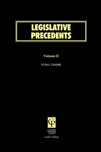 Legislative Precedents Volume 2