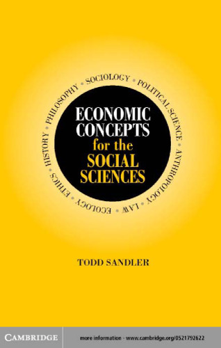 Economic Concepts for the Social Sciences