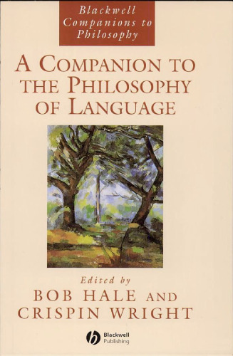 A Companion to the Philosophy of Language