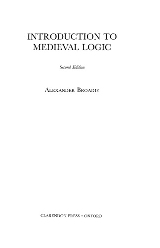 Introduction to Medieval Logic