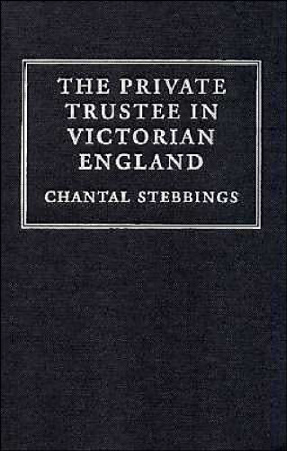 The Private Trustee in Victorian England