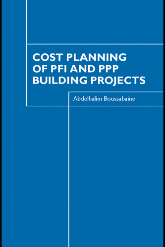 Cost Planning of PFI and PPP Building Projects