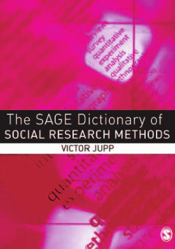 The SAGE Dictionary of Social Research Methods