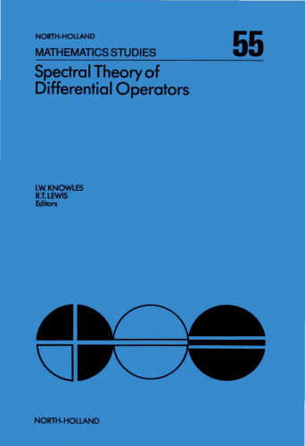 Spectral Theory of Differential Operators, Proceedings of the Conference held at the University of Alabama in Birmingham