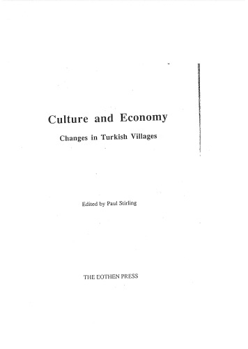 Culture and Economy. Changes in Turkish Villages