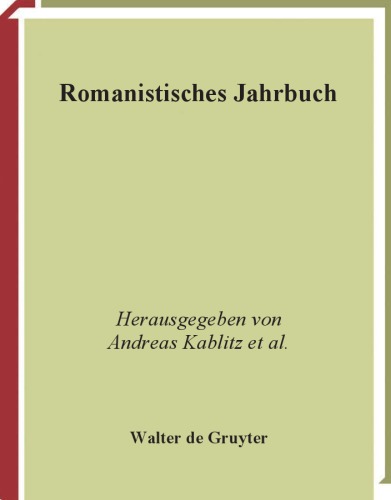 Romanistisches Jahrbuch