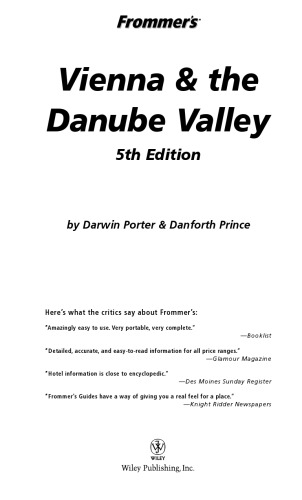 Frommer's Vienna & the Danube Valley (2005) (Frommer's Complete)