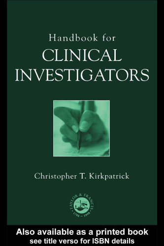 Handbook For Clinical Investigators