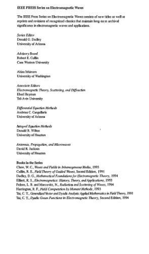 Waves and Fields in Inhomogenous Media (IEEE Press Series on Electromagnetic Wave Theory)