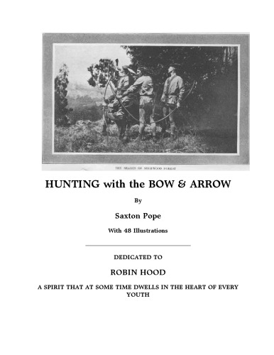 Hunting with the Bow & Arrow