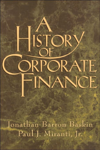 A History of Corporate Finance