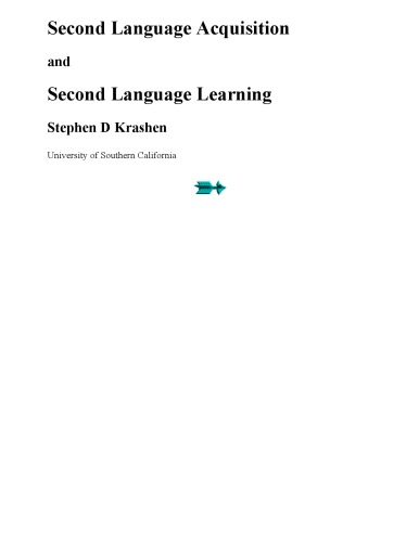 Second Language Acquisition and Second Language Learning (Language Teaching Methodology Series)