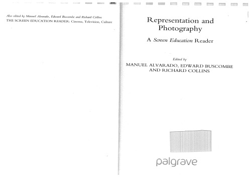 Representation and Photography: A Screen Education Reader