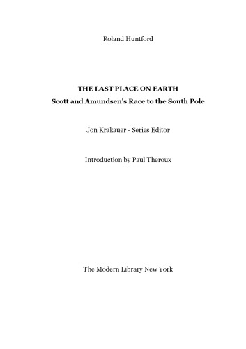The Last Place on Earth (Modern Library Exploration)