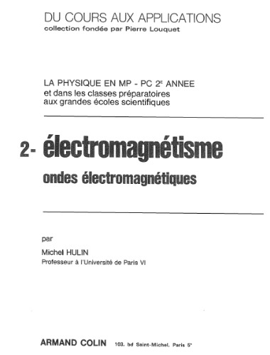 Electromagnetisme 2 : ondes electromagnetiques