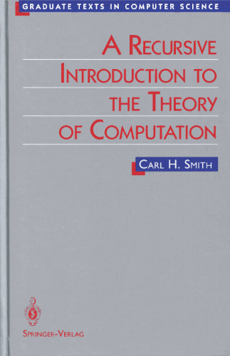 A Recursive Introduction to the Theory of Computation