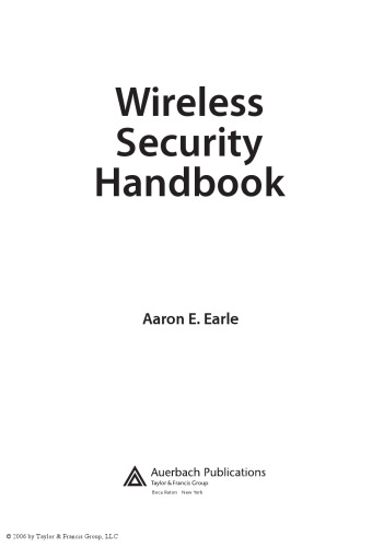 Wireless Security Handbook