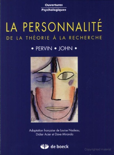 La personnalite : de la theorie a la recherche