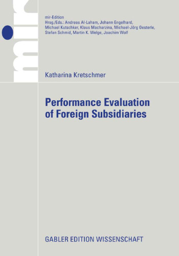 Performance Evaluation of Foreign Subsidiaries