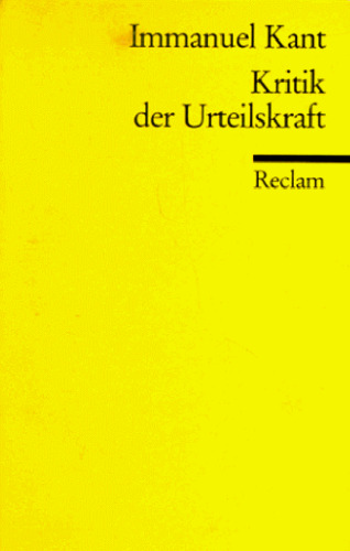 Kritik Der Urteilskraft