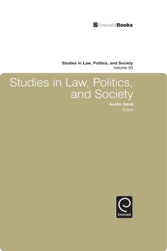 Studies in Law, Politics and Society (Studies in Law, Politics, and Society)