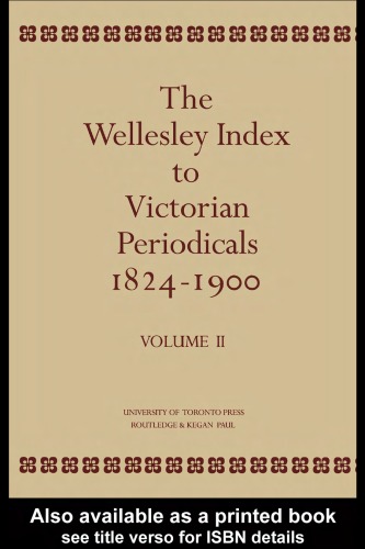 The Wellesley Index to Victorian Periodicals 1824-1900