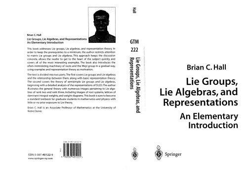 Lie Groups, Lie Algebras, and Representations: An Elementary Introduction