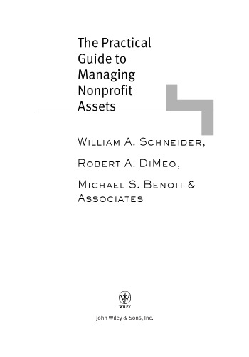 The Practical Guide to Managing Nonprofit Assets